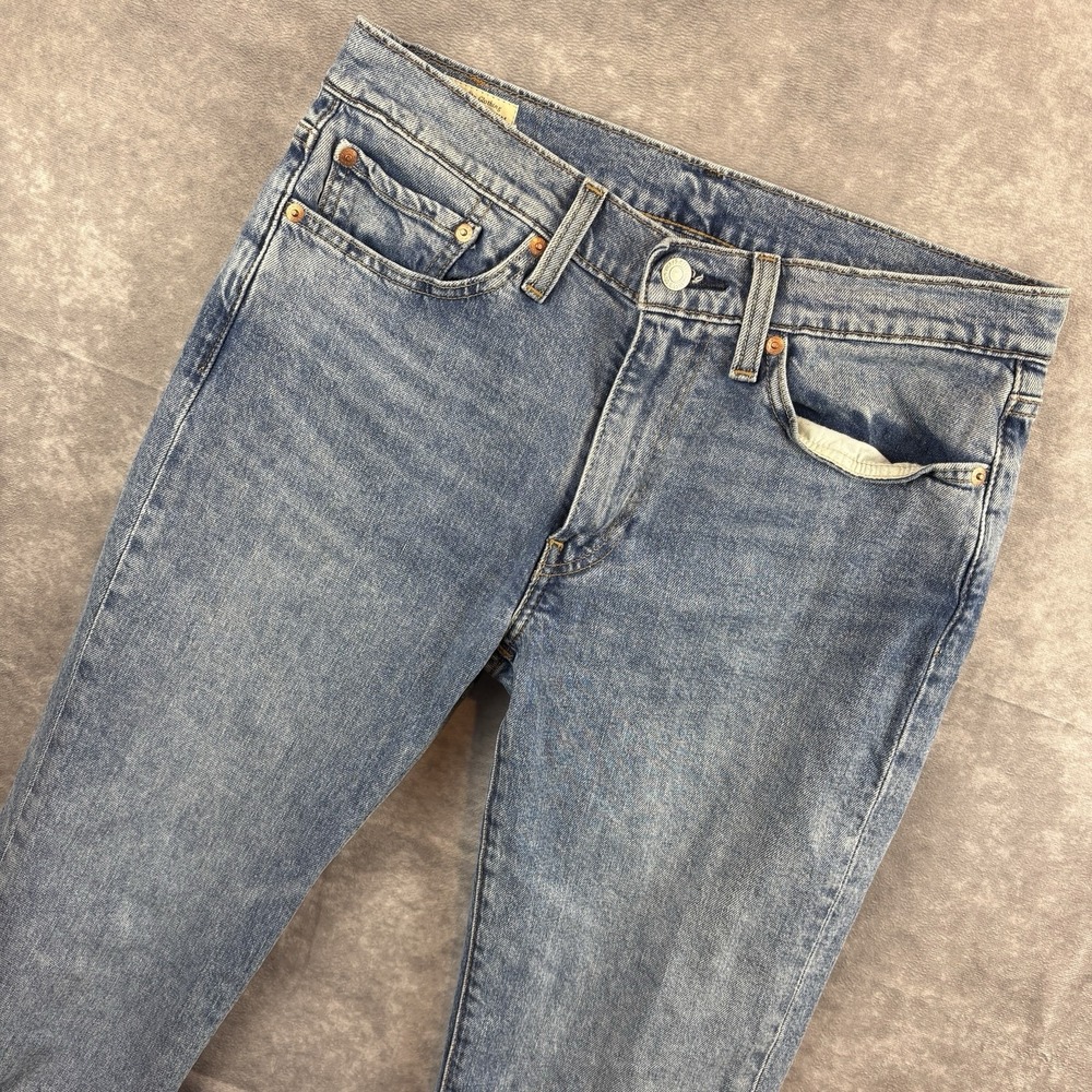 Levis‎ 514 Jeans Mens 31x32 Straight Fit Jeans Dark Blue Denim Western Cowboy